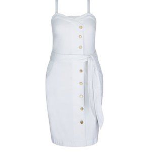 City Chic White Denim Lover Dress